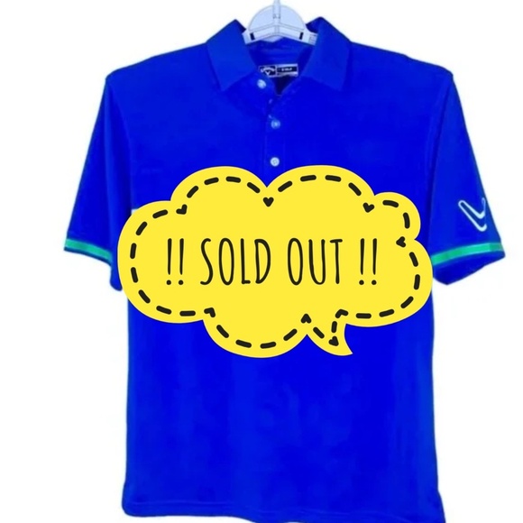 !!! SOLD !!! Callaway  Golf Polo Mens Performance Opt Dri Collared Blue S - Picture 1 of 16